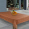 laro Wachstuch-Tischdecke Abwaschbar Garten-Tischdecke Wachstischdecke PVC Plastik-Tischdecken Eckig Meterware Wasserabweisend Abwischbar GAE, Muster:Orange Lachs Leinenoptik, Größe:130x220