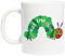 Eat The Rich Hungry Caterpillar Wiederverwendbare Tasse aus weißem Glas für Tee und Kaffee Coffe Cup