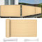 Balkon sichtschutz 120 x 650 cm Reißfest UV-Schutz atmungsaktiv Windschutz Balkonverkleidung mit Kabelbinder Ohne Bohren für Balkon Zaun Terrassen Garten, Sandgelb