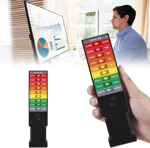 Nizirioo K3 EMF Meter Magnetfelddetektor: Magnetfeld Anti Strahlungs Testgerät Detektor, Ghost Hunting Paranormal Equipment Tester für Testing Outdoor, Office Portable Magnetfeld Strahlung, mit Akku