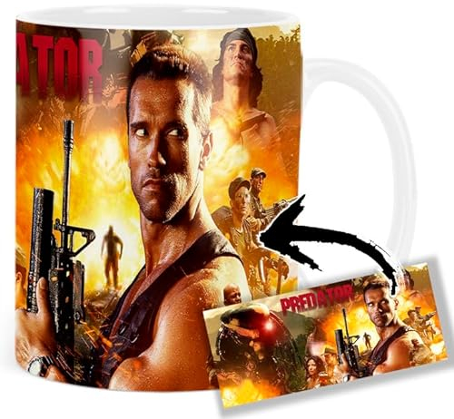 Predator Arnold Schwarzenegger Carl Weathers B Tasse Keramikbecher Mug