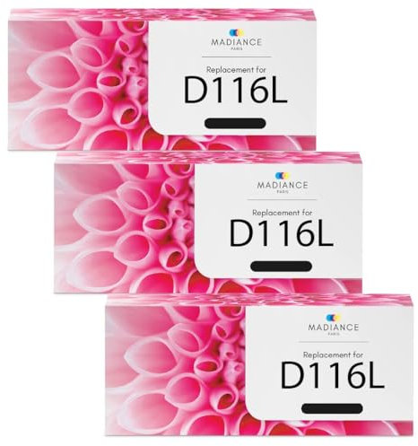 MADIANCE D116L SU828A Tonerkartusche, kompatibel mit Samsung D116L Samsung Xpress M2835dw Toner M2675FN M2675F M2825DW M2825ND M2825 M2875FD M2875FW M2875 M2885FW M28885 5 (Schwarz, Schwarz, Pack Von