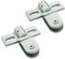 Bathroom Glass Door Clip Clamp Hinge Holder Shelf Rotating Door Shaft Zinc Alloy and Stainless Steel Glass Showcase Shelf Stand (Size : Stainless Steel 2PCS)