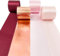60m Burgunder-Roségold-Satinband 50mm Breit Kastanienbraunes Band für DIY-Bastelarbeiten Geschenke Verpackungen Einladungskarten Brautstrauß Geburtstag Bachelorette Hochzeit Brautparty Dekoration
