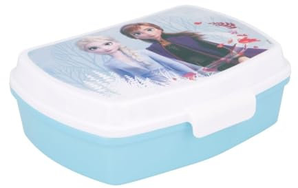 My sweety pop - Brotdose - Lunchbox - Lunchbox - für Kinder - Krippe - Kindergarten - Schule - Urlaub - Mahlzeit - 17 cm - Geschenkidee - Die Eiskönigin - Blau/Weiß - für Mädchen