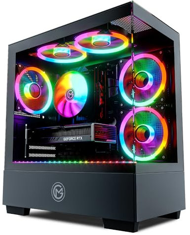 GameMachines Evolv – Gaming PC – Refrigeratore CPU RGB – Intel Core i7 14700KF – GeForce RTX 4060 Ti – 1000 GB M.2 SSD – 32 GB DDR4 – WLAN – Windows 11 Pro