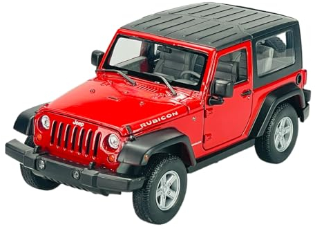 Welly 2007 Jeep Wrangler Rot 1/24 1:24 Metall Modell Auto Die Cast Neu im Kasten
