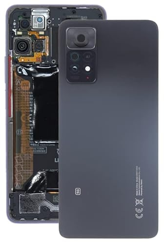 Venta Posterior de reemplazo de teléfonos móviles para para Xiaomi Redmi Note 11 Pro+ 5G Tapa Trasera de batería de India con Cubierta de Lente de cámara (Negro) Parte de reparación