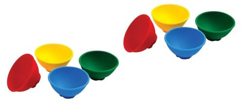 KICHOUSE 8 Piezas Tazón De Condimento Tazón Pequeño Cuenco Medidor De Preparación Tazones De Fuente De Colores Tazones De Arroz Para Niños Cuencos De Preparación Para Cocinar Bochas
