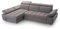 FurniShop24 Ecksofa mit Schlaffunktion und Bettkasten - Eckcouch L-Form mit Bewegliche Kopfstützen, Klappsofa - Schlafcouch zum Wohnzimmer, Modern Design Schlafsofa Bianco: Grau, Ecksofa Links