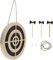 OFNHJK Wooden Pendant Dart Board, Wooden Tomahawk Targets Target Set, Axe Throwing Wooden Target, Safe Dart Game Toy, Wooden Dart Game Dart Board for Wall Decoration Pendants