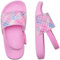WateLves Claquette Enfant Fille Garçon Chaussons Enfants Tongs Sandales été Plage Piscine Pantoufles Chaussures de Douche AntidéRapantes(Ecailles de poisson pailletées 24/25EU)