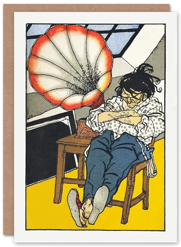 Artery8 Moriz Jung Art Card A Beethoven Enthusiast Painting