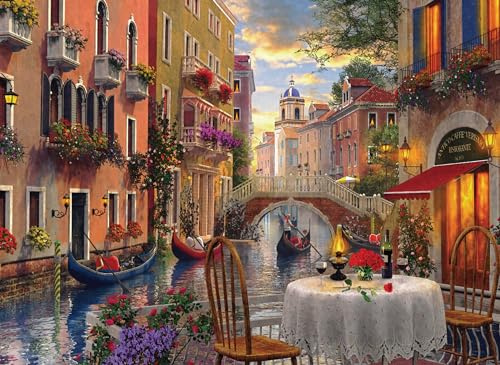 Puzzle für Erwachsene 1000 Teile Romantisches Venedig 70 x 50 cm Puzzles für Erwachsene Pädagogisches Spiel Herausforderung Spielzeug 1000 Teile Puzzles für Erwachsene