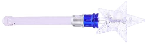 Toddmomy Baguette Lumineuse Tournante en Plastique Bleu pour Concerts et Fêtes, Design Unique pour Illuminer en Tournant, Accessoire Lumineux pour Performances sur Scène