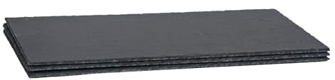 Argon Tableware Modular Slate Table Runner - 150 x 25cm - Black Natural Slate Dining Mat Decorative Long Dinner Table Centre Piece Platter for Kitchens, Bar, Restaurant, Weddings, Events