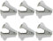 Clipco Weiß Stapler-Entferner Modern 6er Pack