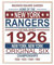TnT Prints New York Rangers NHL Poster – Vintage Championship Team – 28,9 x 35,6 cm, matter Posterdruck