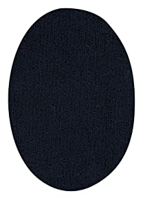 Iron-on Patches for Tracksuits and Sportive Clothing | 6 Elbow or Knee Patches 13,9 x 9,3 cms. Color: Black