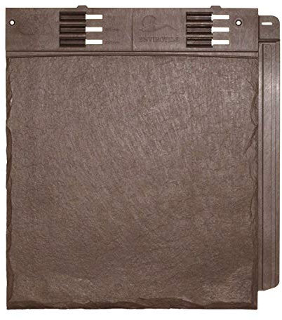 10 x Brown Enviro Tile Slate Roof Lightweight Synthetic Plastic Roofing Conservatory Porch Garage Shed Shingle