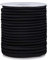 BENECREAT 4mm Nero Filo Elastico Filo 20m Elastico Cordoncino Perline Tessuto Corda Corda per Artigianato Braccialetti Collane