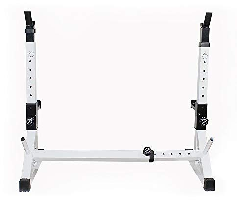 sarah Hantelständer Langhantelstander Kniebeuge Squat Rack Einstellbare 80-150 cm Hantelablage 200 Kg Belastbarkeit