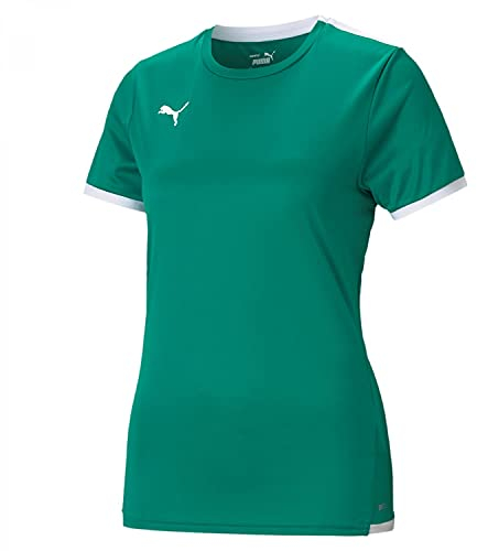 PUMA Damen Teamliga Jersey W Shirt, Pepper Green-puma White, S EU