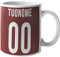 CHEMAGLIETTE! Tazza personalizzata Divertente Idea Regalo Mug Simpatica Con Stampa Nome e Numero Squadra del cuore Tifosi Granata