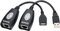 QIANRENON Adattatore di prolunga USB su RJ45 tramite amplificatore di segnale USB Cat5/Cat5e/Cat6, si estende fino a 50 metri, 1 paio