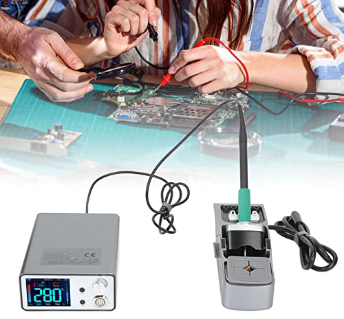 ViaGasaFamido T3B 100 à 240V Station de Soudage Intelligente Fer à Souder électrique Station de Soudage à Température Constante et Ensemble D'outils de Soudage de Réparation de Poignée T210(EU Plug)