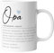 timalo® Coole Tasse mit Namen | Definition Opa | Personalisierte Kaffeetasse Geschenktasse zum Geburtstag für Männer | mug-def-07