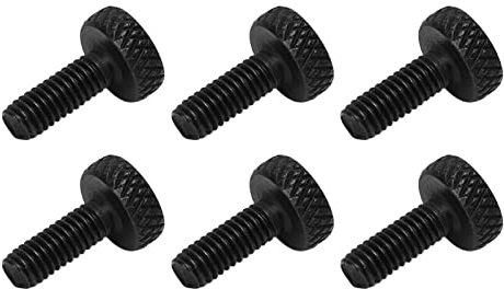 6 Stück Tremolo-Steg-Saiten-Feststellschraube, 3 Farben, Metall-Tremolo-Steg-Feinstimmschrauben (Schwarz)