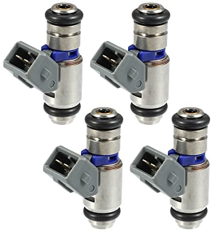 A ABSOPRO 4 Stück Einspritzventil Injektor Für Fiat Barchetta 1.8L 95-05 | Für Citroen Saxo 1.6L 96-04,Für Fiat Brava 1.8L 95-03,Für Fiat Stilo 1.8L 01-10,Metall,Kunststoff,47.2x31x19.4mm,IWP006