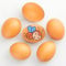 Orssmigs 6Pcs Holzeier für Hühner Legenest, Falsche Eier aus Holz, um Hennen Anzuregen, Künstliche Holzeier Helfen Beim Legen, Fördern das Legen Oder Verhindern das Essen von Eiern