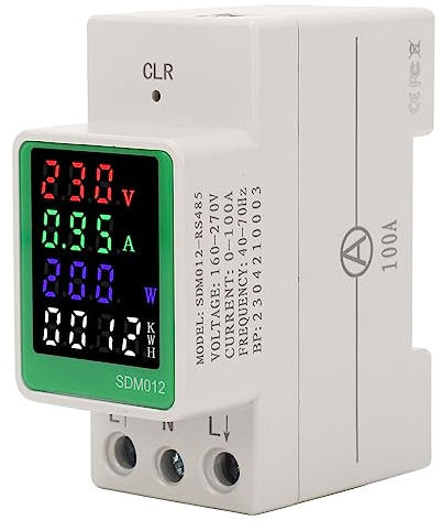 Strommonitor, Stromzähler, Frequenz, LED-Farb-Digitalanzeige, Einphasiger Wechselstrom für Fabrik (RS485-Typ)