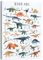Posterlounge Fröhliches Dinosaurier ABC Leinwandbild von Victoria Borges 30 x 40 cm Bunt Wandbilder Wanddeko