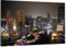 HUBDECO Leinwand Bilder Wohnzimmer - Bilder, Poster, Kunstdrucke - Leinwandbild - Bild auf Leinwand - Tolle Zimmerdekoration - Schlafzimmer Bilder - 70x50 cm Dubai-Nacht
