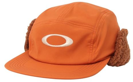 Oakley Herren Team Collection Rykkinn Flaps Cap Hut, Fuchsrot, Einheitsgröße