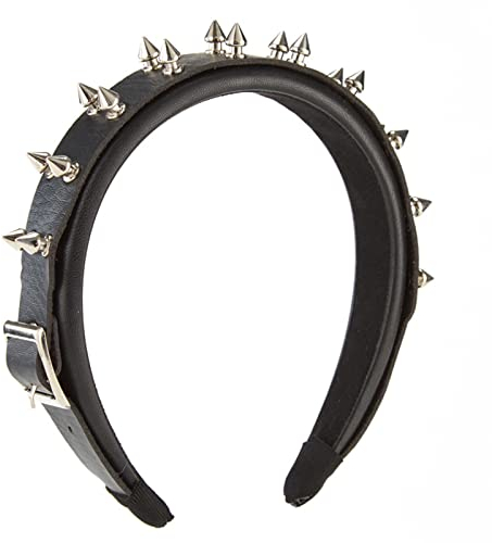 Punk-Stirnband, Nieten, Stirnband, Nieten, Kopfbedeckung, Gothic, Punk, PU-Leder, Haarreifen