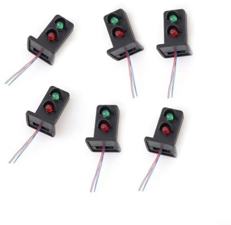 8 Zugmodellsignale, verwendet für Sandtischmodelle, Gartendekoration, Umgebung, Freizeit und Unterhaltung, Szenenmodelle