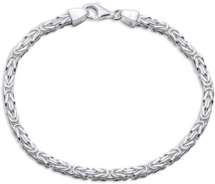 Königsarmband für Herren von JEWLIX echtes 925er Silber 3,2 mm 23cm