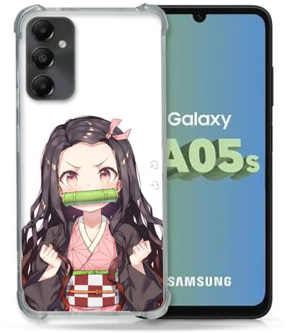 Cokitec Verstärkte Schutzhülle für Samsung Galaxy A05S Manga Demon Slayer Nezuko