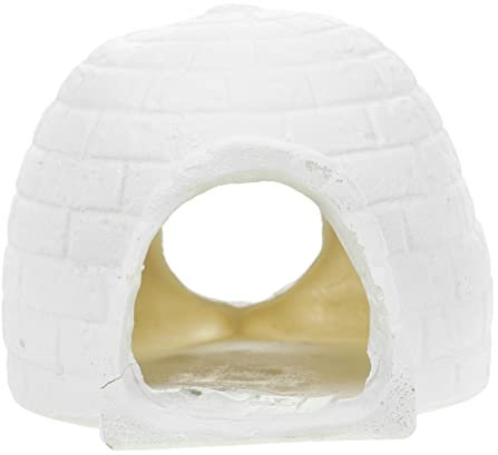 KONTONTY Simulation Iglu Eishaus Dekoration Eishaus Handwerk Stehendes Eishaus Modell Dekoratives Eishaus Modell Figuren Für Kleinkinder Bauernhof Kinderfiguren Harz Eishaus Modell