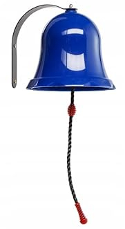 GigiToys® Kinder Glocke für den Spielplatz | Kapitänsglocke | Schiffsglocke für Spielturm | Metalspielzeug | Kinderspielzeug | Klingel für Spielhaus | Outdoor für Spielhaus, Baumhaus | Blau