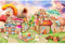 Jigsaw Puzzles for Kids Age 14+, 100 Piece Jigsaw Puzzles for Children Mushroom House Gifts Birthday, Gifts for Her,100 Pieces