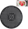 DabbOo Alfombrilla Fregadero Cocina 30.6cm Alfombrilla de Silicona para Fregadero Estera Redonda del Fregadero Alfombrilla de Drenaje Antideslizante Cortable Drenaje Rápido Alfombrilla(Redondo Negro)
