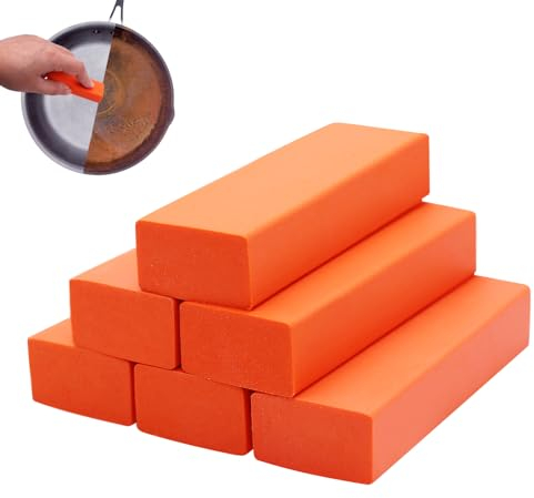 Piuluvor® Kalkradierer 6er Set, Rostradierer Edelstahl Dekontaminations Radierer zur Fleckenentfernung von Wänden, Glas, Metalloberflächen, Küchengeräten