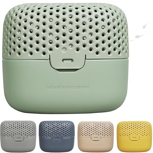 AbsoDry Duo Family - Luftentfeuchter Wohnung ohne Strom - für beste Luftqualität - Raumentfeuchter für Keller, Badezimmer, Schlafzimmer - gegen Schimmel - Entfeuchter Wohnung - Dehumidifier - Waldgrün