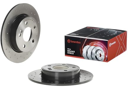 Set 2x Bremsscheibe Hinten Kompatibel mit Mercedes W176 W246 W242 CLA Coupe C117 2011-2019 von Autoteile Gocht