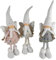 Aspinaworld Stehende Deko Stoff Engel im 3er Set 39 cm, Wohnzimmer Deko, Engelfigur, Dekofigur,Deko für die Wohnung